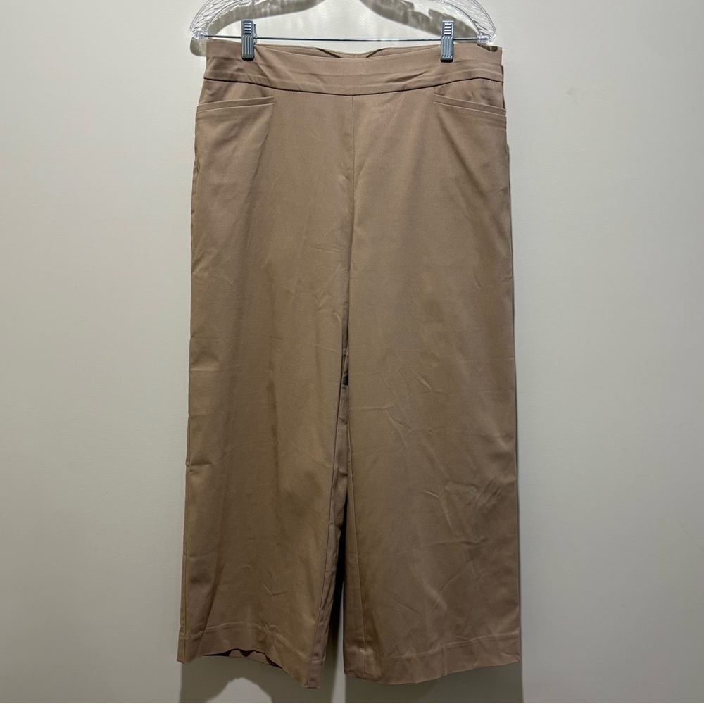 Chicos Khaki Wide Leg Pants